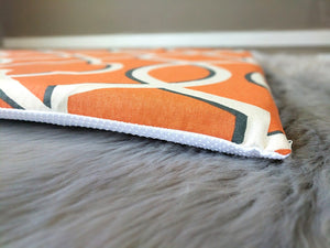 Rockin Cushions IKEA Bench Pad SALE IKEA Bankkamrat, Hemmahos, Stuva Bench Pad Cover  Cinnamon Orange Retro Print
