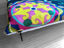Load image into Gallery viewer, Rockin Cushions IKEA Bench Pad SALE IKEA Bankkamrat, Hemmahos, Stuva Bench Pad Cover  Colorful Paisley Print