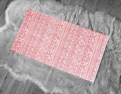 Rockin Cushions IKEA Bench Pad SALE IKEA Bankkamrat, Hemmahos, Stuva Bench Pad Cover  Coral Pink Tribal Pattern