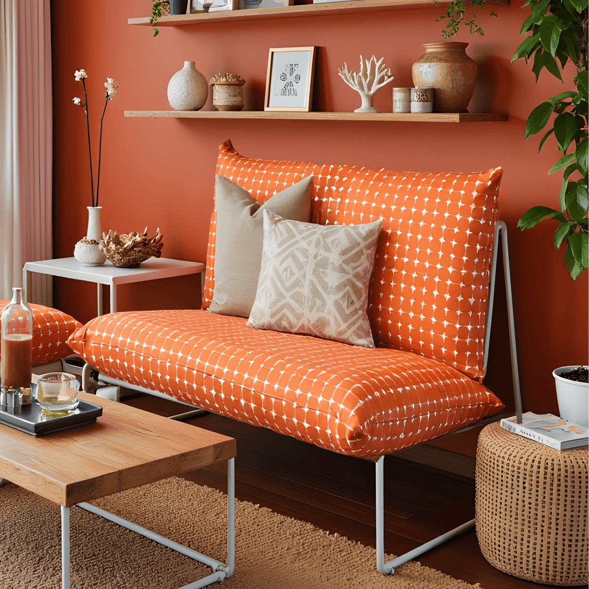 Orange Neptune Outdoor Slipcovers | IKEA Havsten Chair Covers