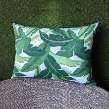 Load image into Gallery viewer, Rockin Cushions IKEA Outdoor Slipcovers Set of 2 SALE Tropical Outdoor Banana Leaf Pillow Covers, Set of 2