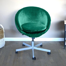 Load image into Gallery viewer, Rockin Cushions IKEA Skruvsta Forest Green Velvet IKEA SKRUVSTA Chair Slip Cover
