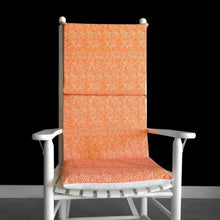 Load image into Gallery viewer, Rockin Cushions Rocking Chair Cushion Orange Line Pattern Rocking Chair Cushion Cushion