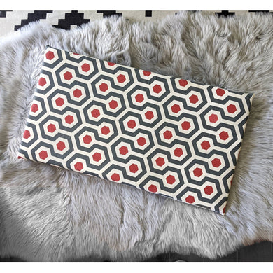 Rockin Cushions SALE IKEA Bankkamrat, Hemmahos, Stuva Bench Pad Cover  Red and Blue Honeycomb Pattern