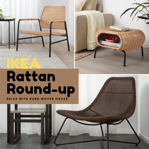 Meubles IKEA tissés : détendez-vous avec le rotin