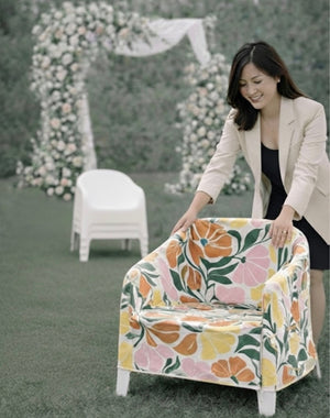 How to Make IKEA Skarpo Chairs Look Custom for Outdoor Weddings