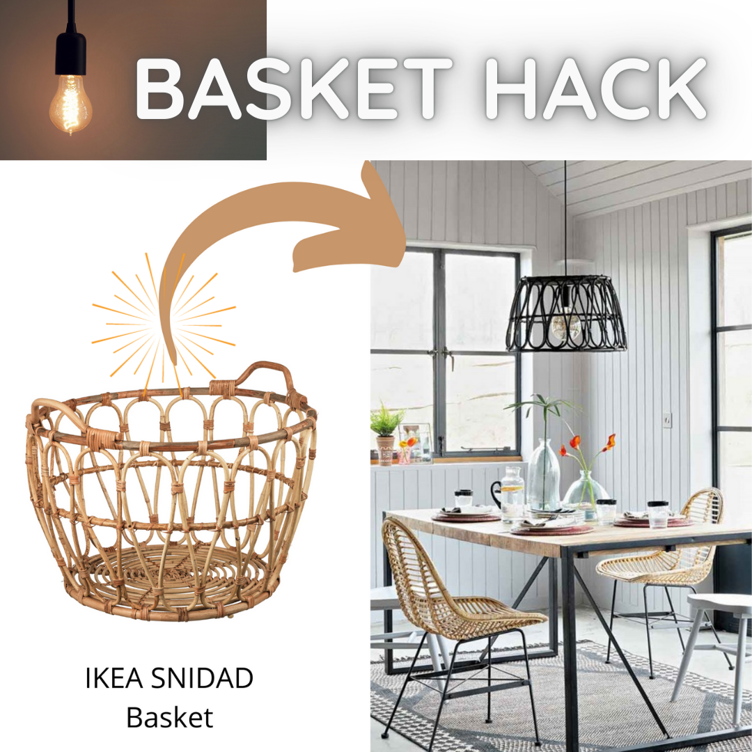 Astuce IKEA : éclairage à panier