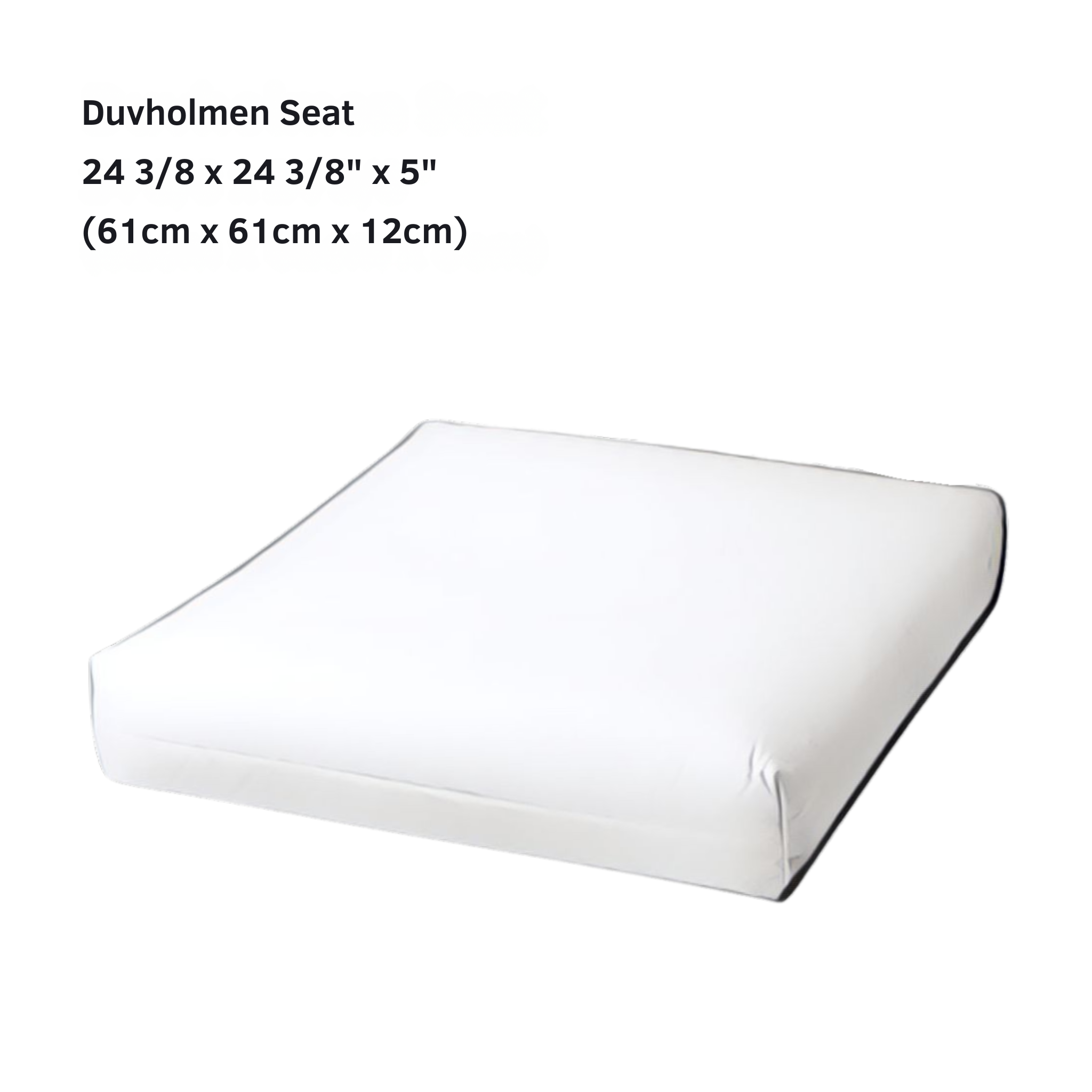 Blue Rain Outdoor Seat Cushion Covers – 2 Pack – Compatible with IKEA Duvholmen