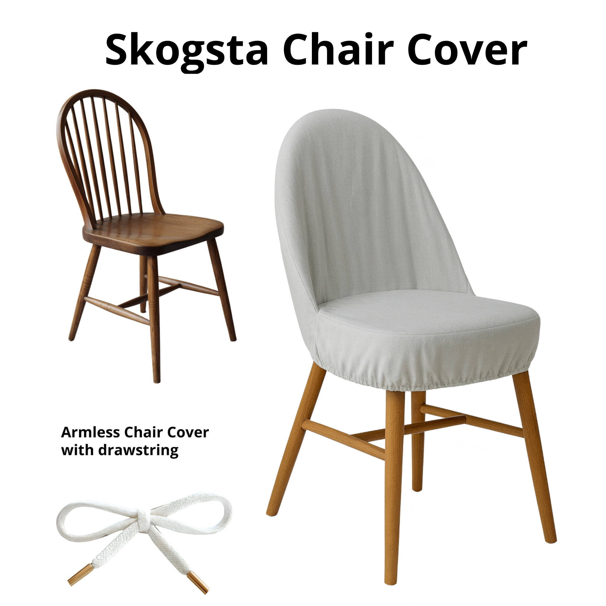 Housse florale IKEA SKRUVSTA, compatible avec IKEA SKRUVSTA
