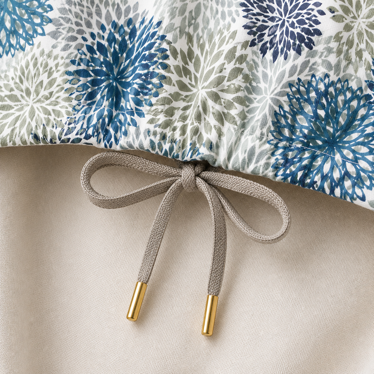 Blue Floral Slipcover for IKEA SKRUVSTA Chair Cover | Custom IKEA Office Chair Slipcover | Botanical Swivel Chair Cover | Seat Cushion Cover