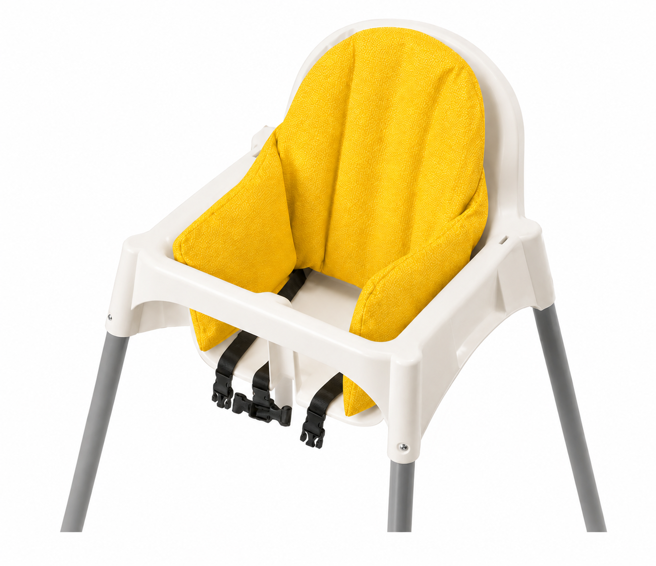 VENTE Housse de coussin pour chaise haute pour bébé IKEA Klammig, Pyttig, Antilop, imprimé nid d'abeille jaune