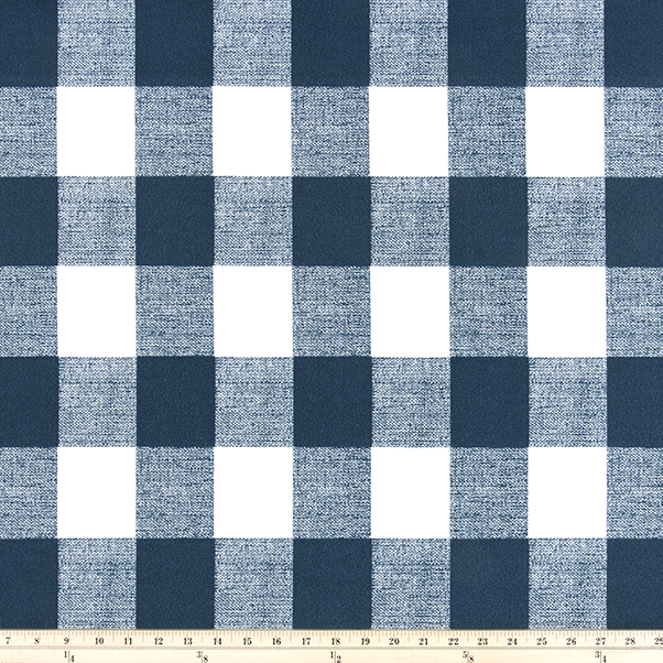 Navy and white checkered fabric pattern