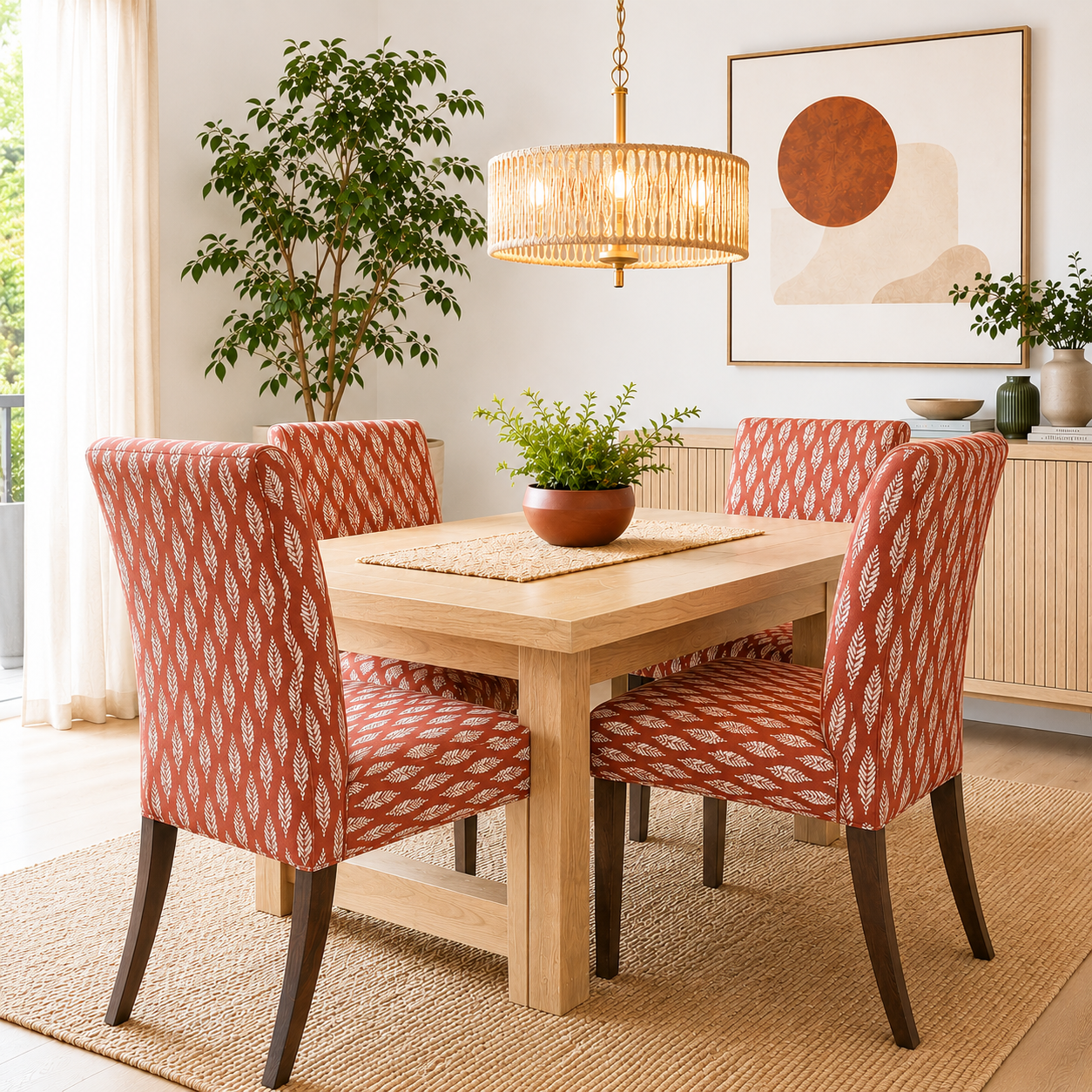 IKEA Terracotta Dining Chairs
