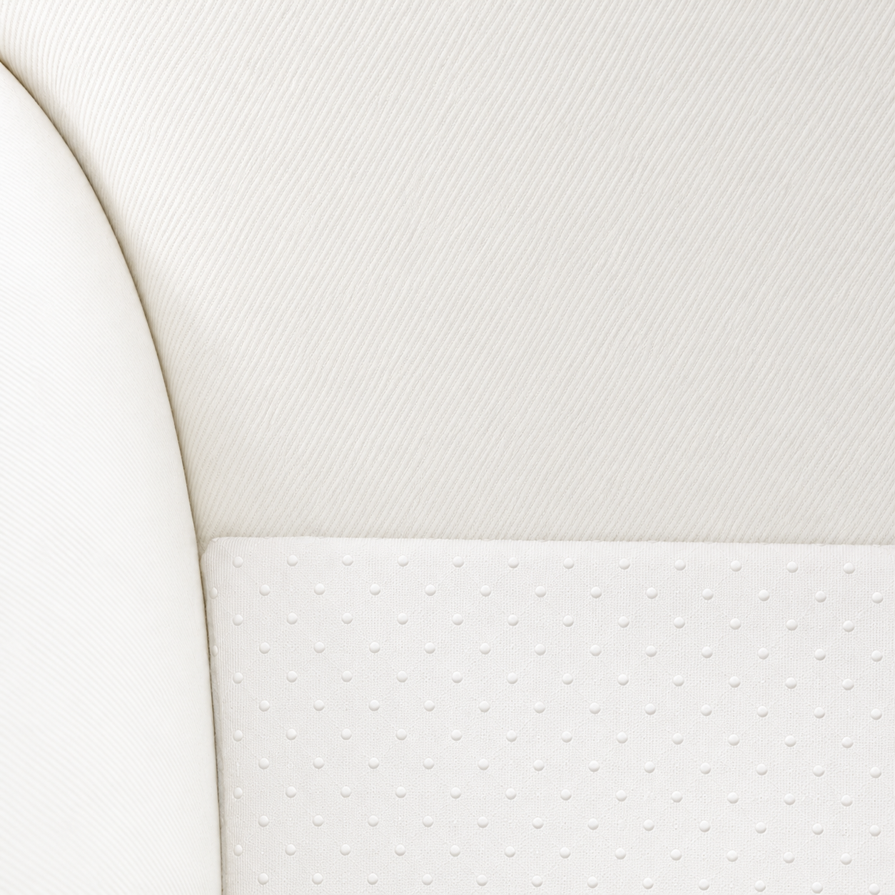 Ektorp White Cotton Twill fabric closeup 3