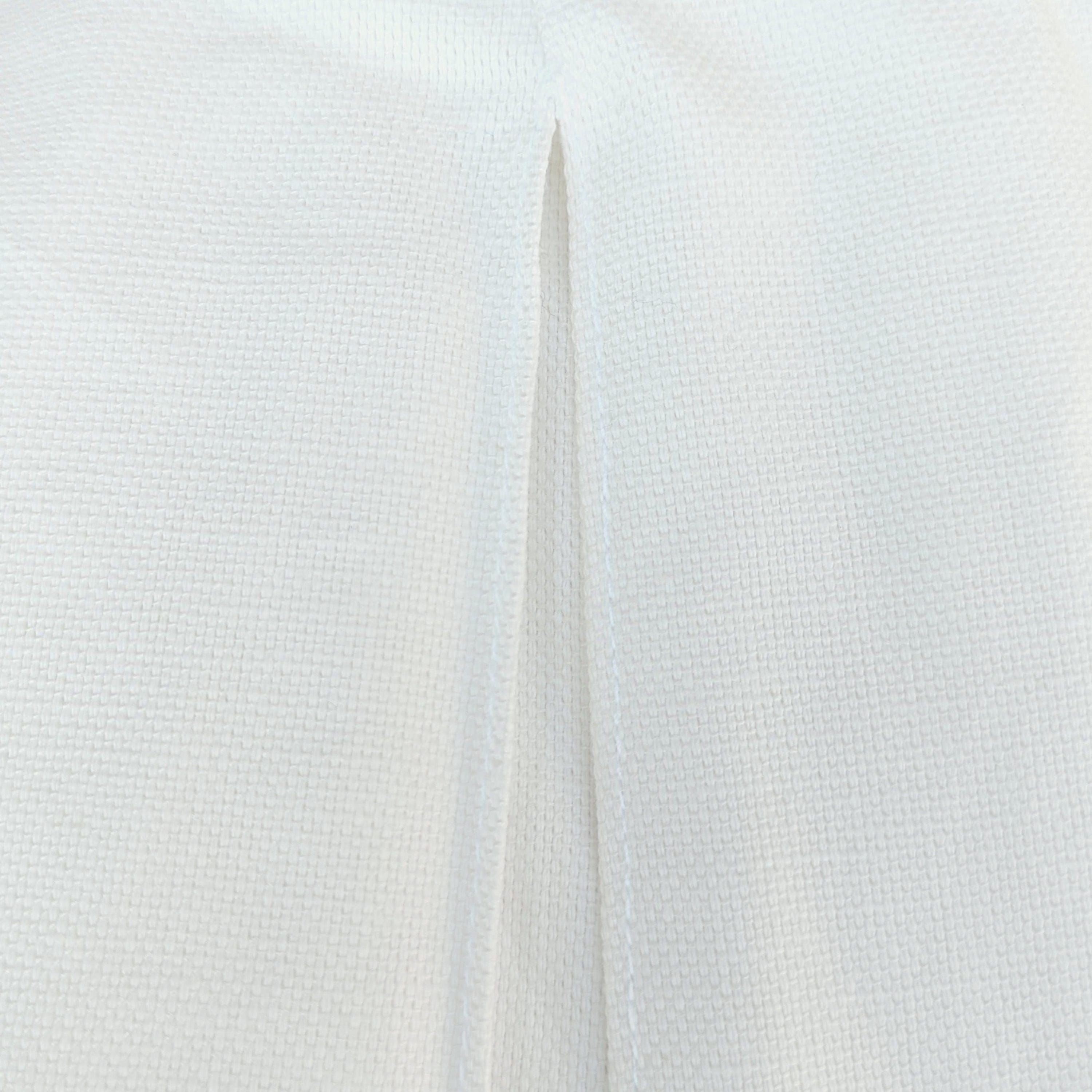 White Linen Slipcovers Set of 2, Floor-Length Dining Chair Covers, Compatible with IKEA Bergmund