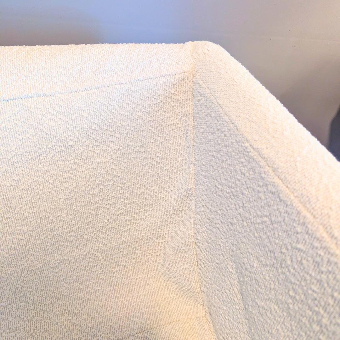 Natural White Bouclé Slipcover  Compatible with IKEA Knopparp Sofa (2-Seater)