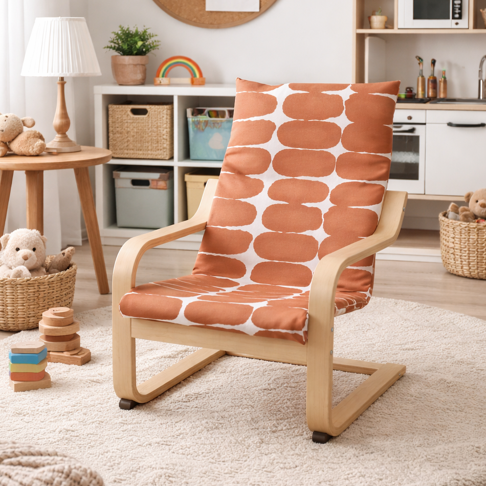 Kids Poang Shibori Terracotta