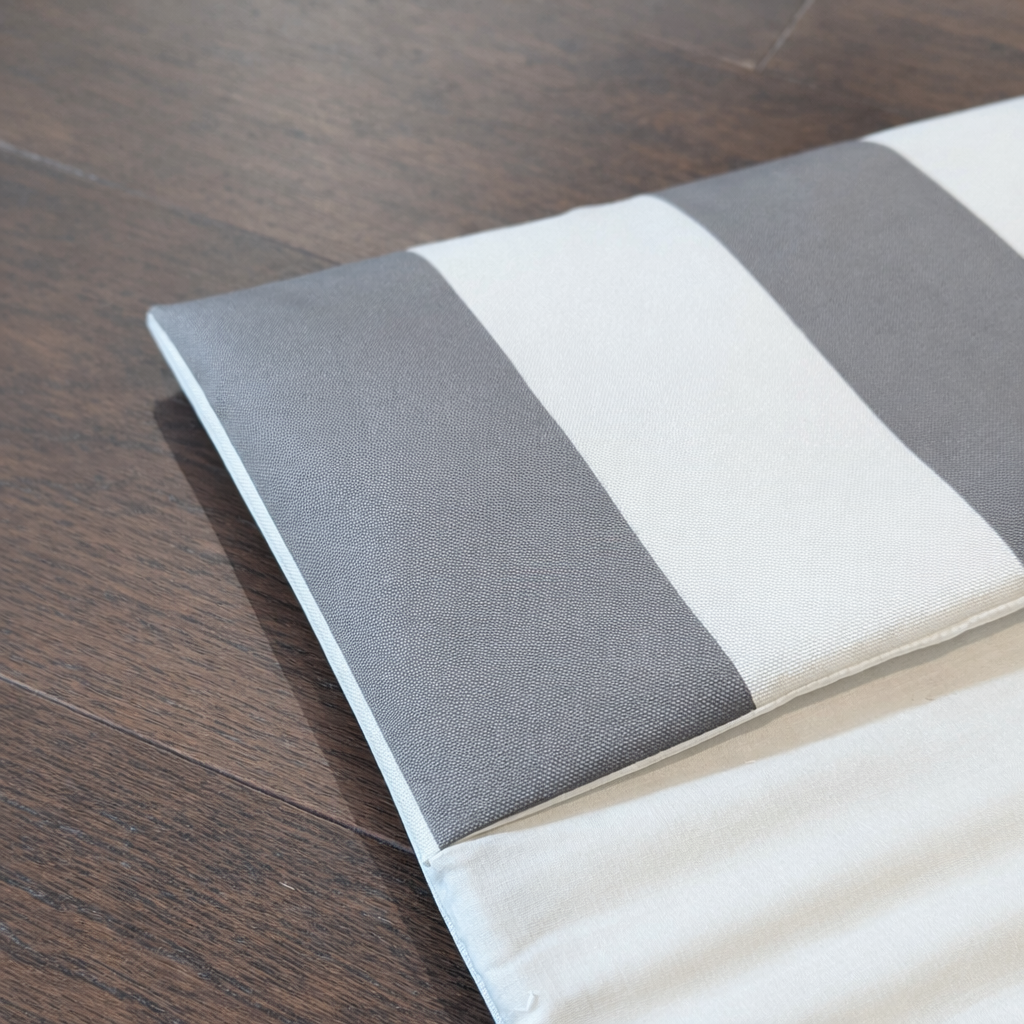 Gray Stripe Slipcover for IKEA Children's Poang Chair