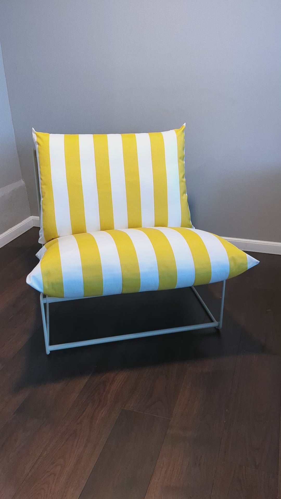 Yellow Stripe Outdoor Slipcovers, Compatible with IKEA Havsten - Made to Order