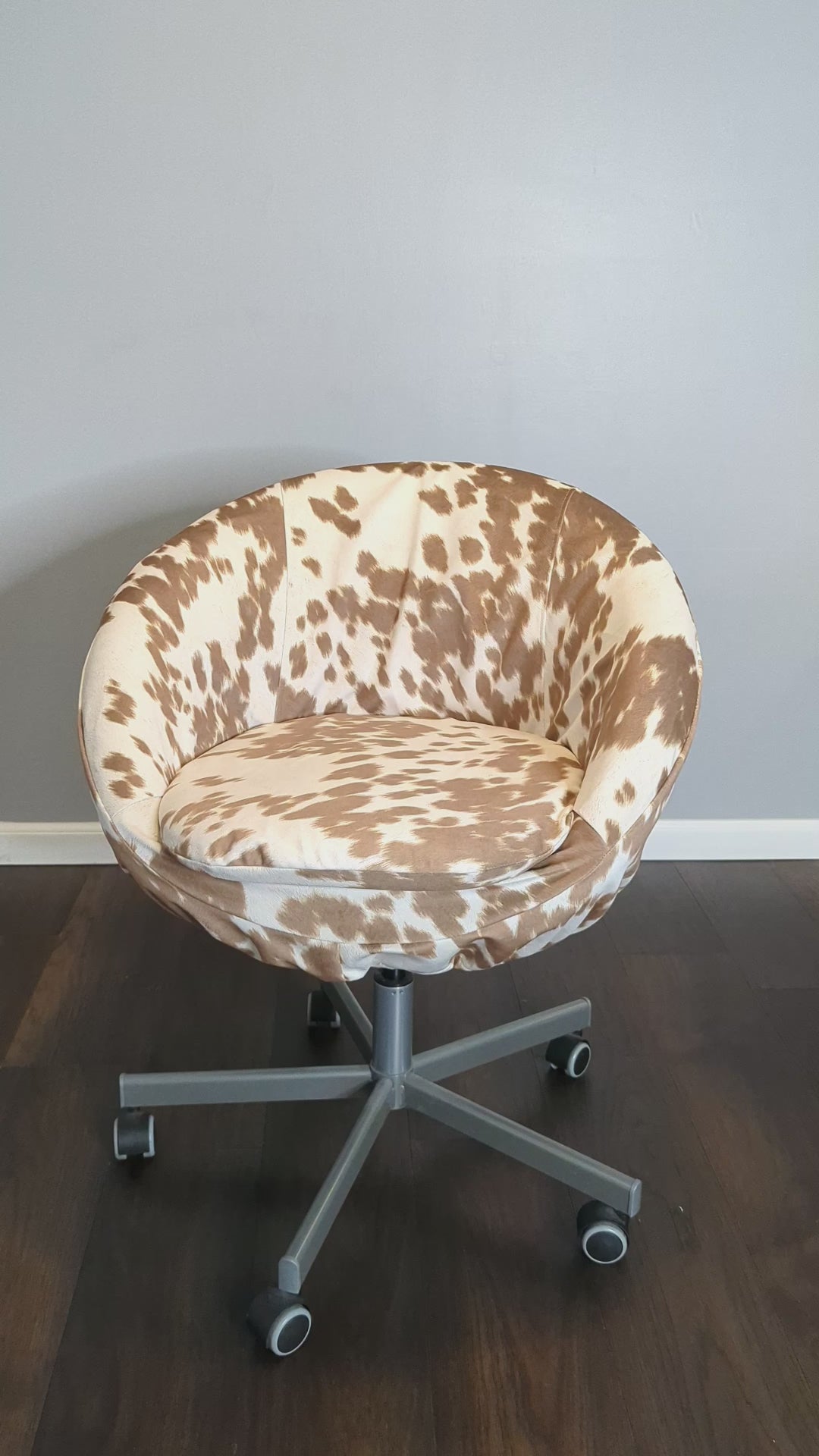 Housse en cuir synthétique marron clair, compatible avec IKEA SKRUVSTA