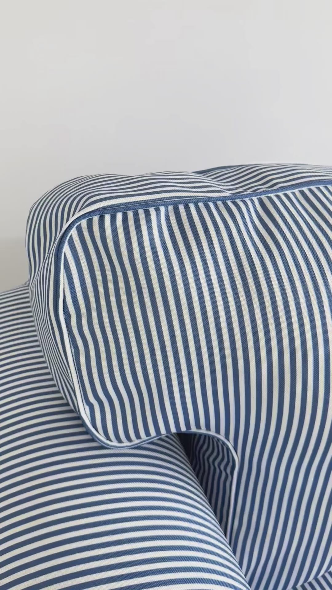 Blue Stripe IKEA Armchair Slipcover