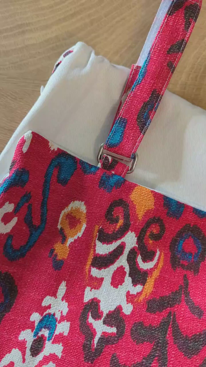 Textured Red Flower Pattern Rocking Chair Cover