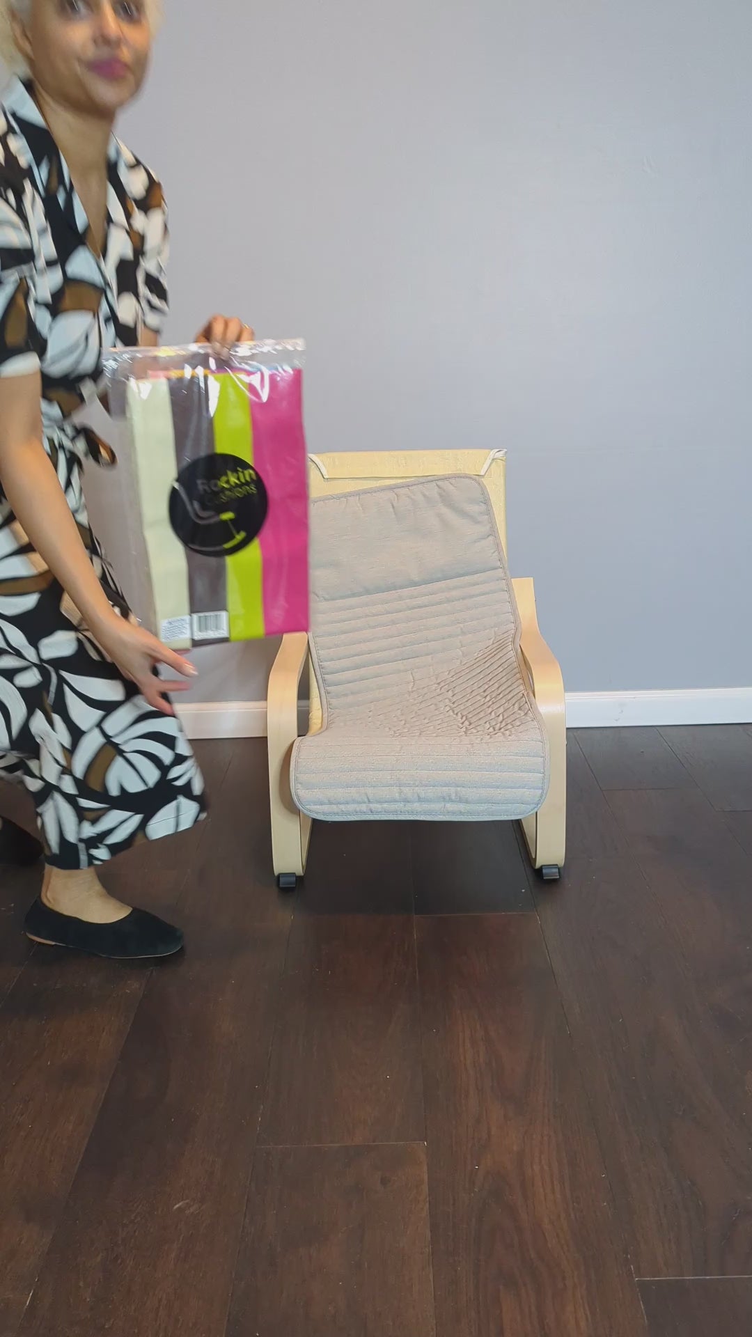 Rainbow Stripe Children's Poäng Slipcover – Compatible with IKEA Kids Poäng Chair