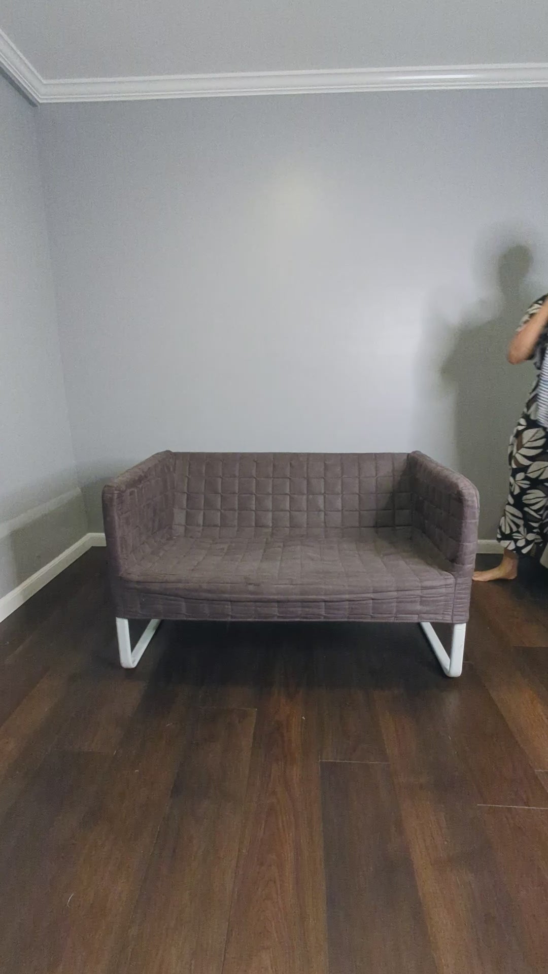 Boho Indigo Blue Slipcover for IKEA Knopparp Sofa – Vibrant, Comfortable, and Bohemian Chic