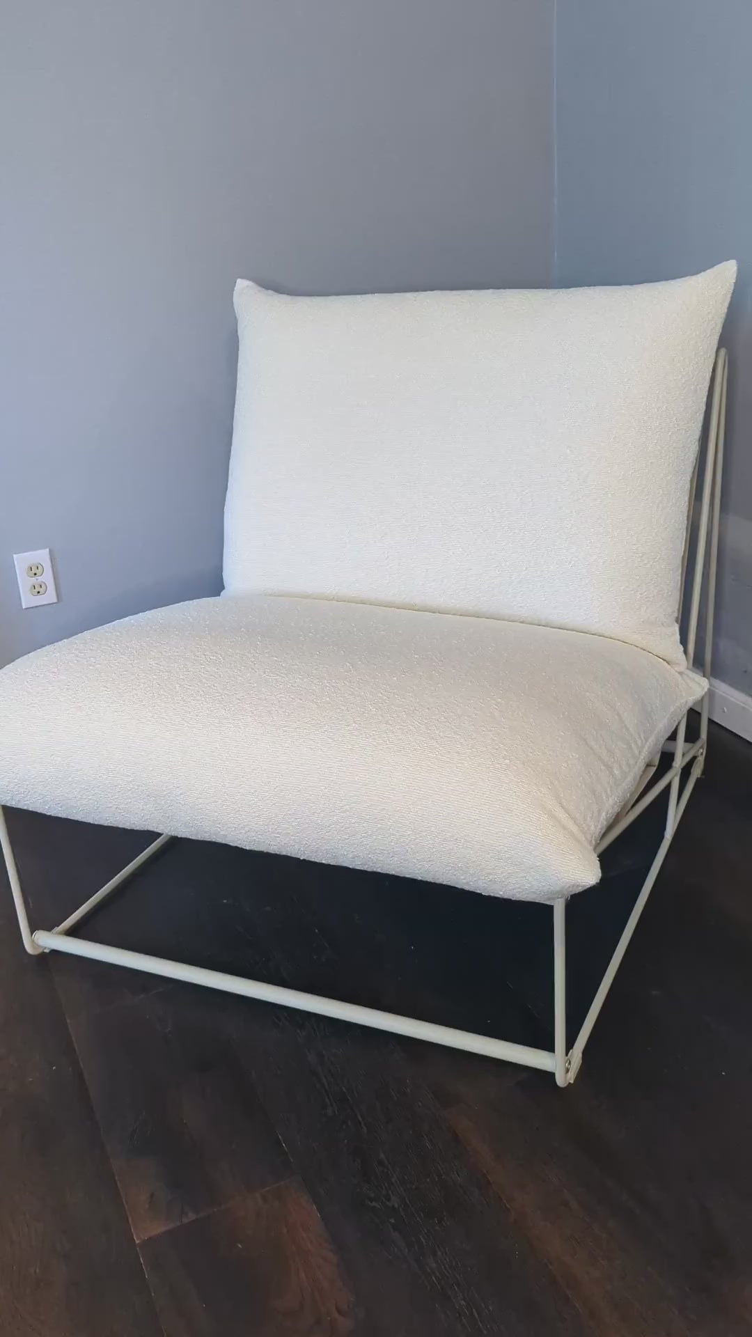 White Bouclé Indoor Slipcovers, Compatible with IKEA Havsten - Made to Order
