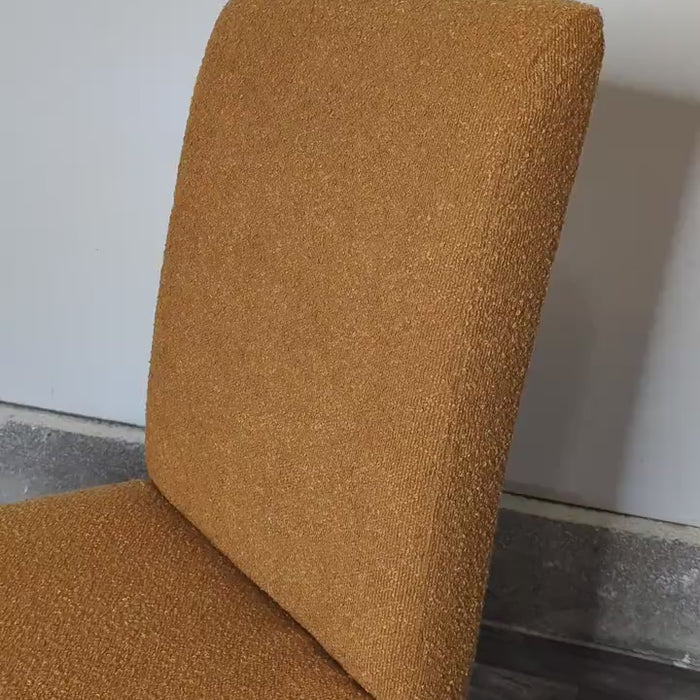 IKEA Bergmund Boucle Cinnamon Brown Dining Slip Cover, Compatible with IKEA BERGMUND Dining Chair