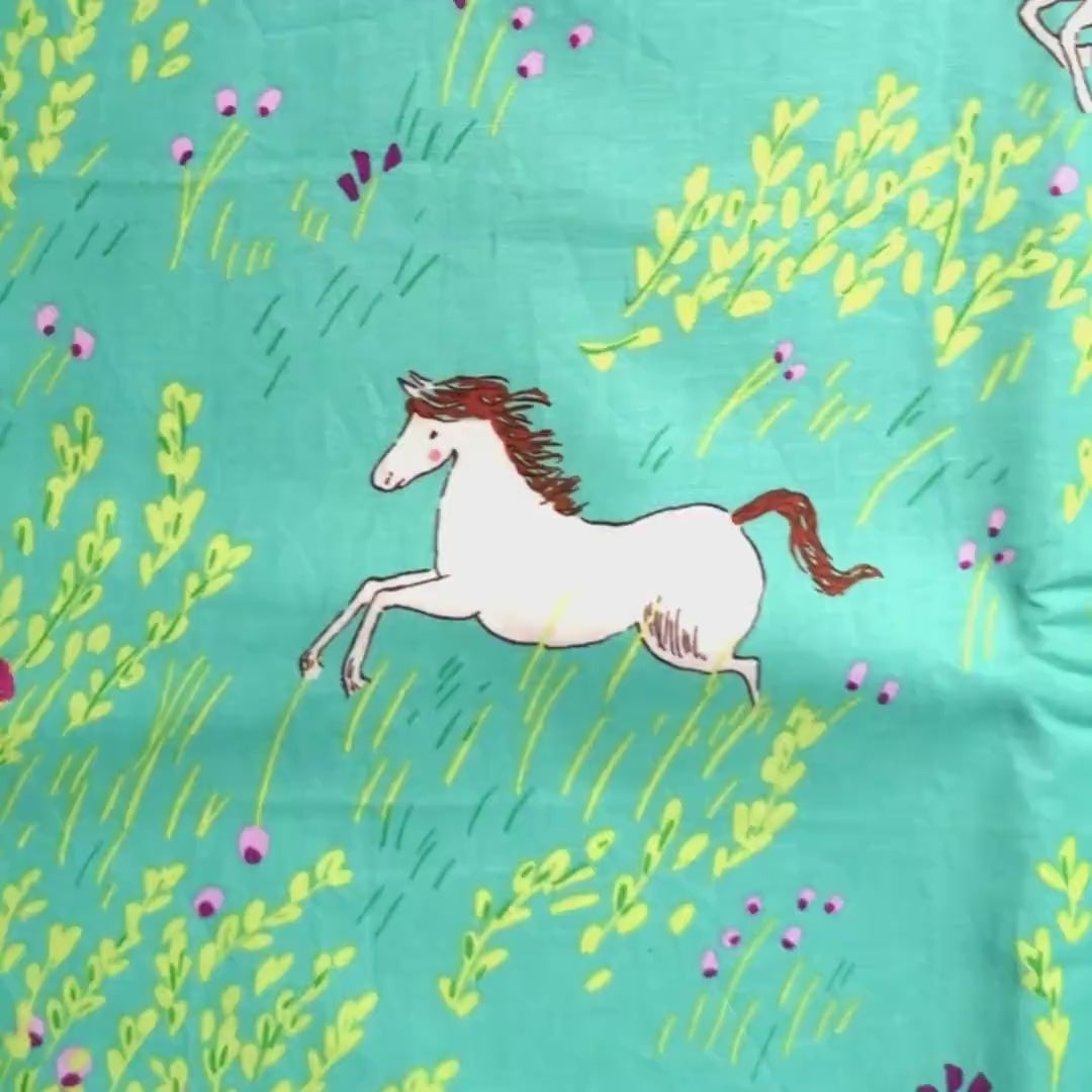 Ponies Rocking Chair Cushion Covers