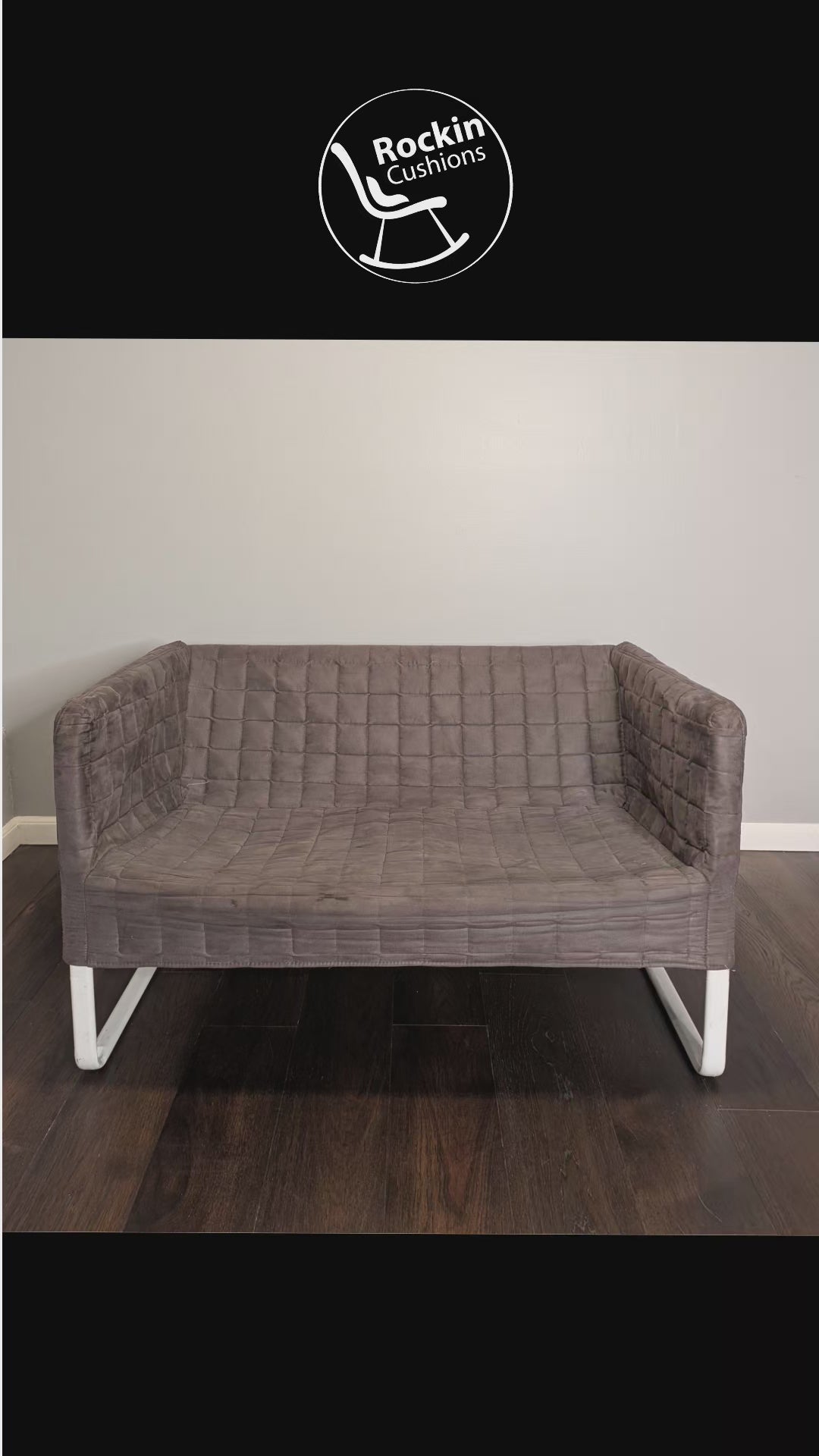 Solid White European Linen Slipcover for IKEA Knopparp Sofa – Simple, Elegant, and Versatile