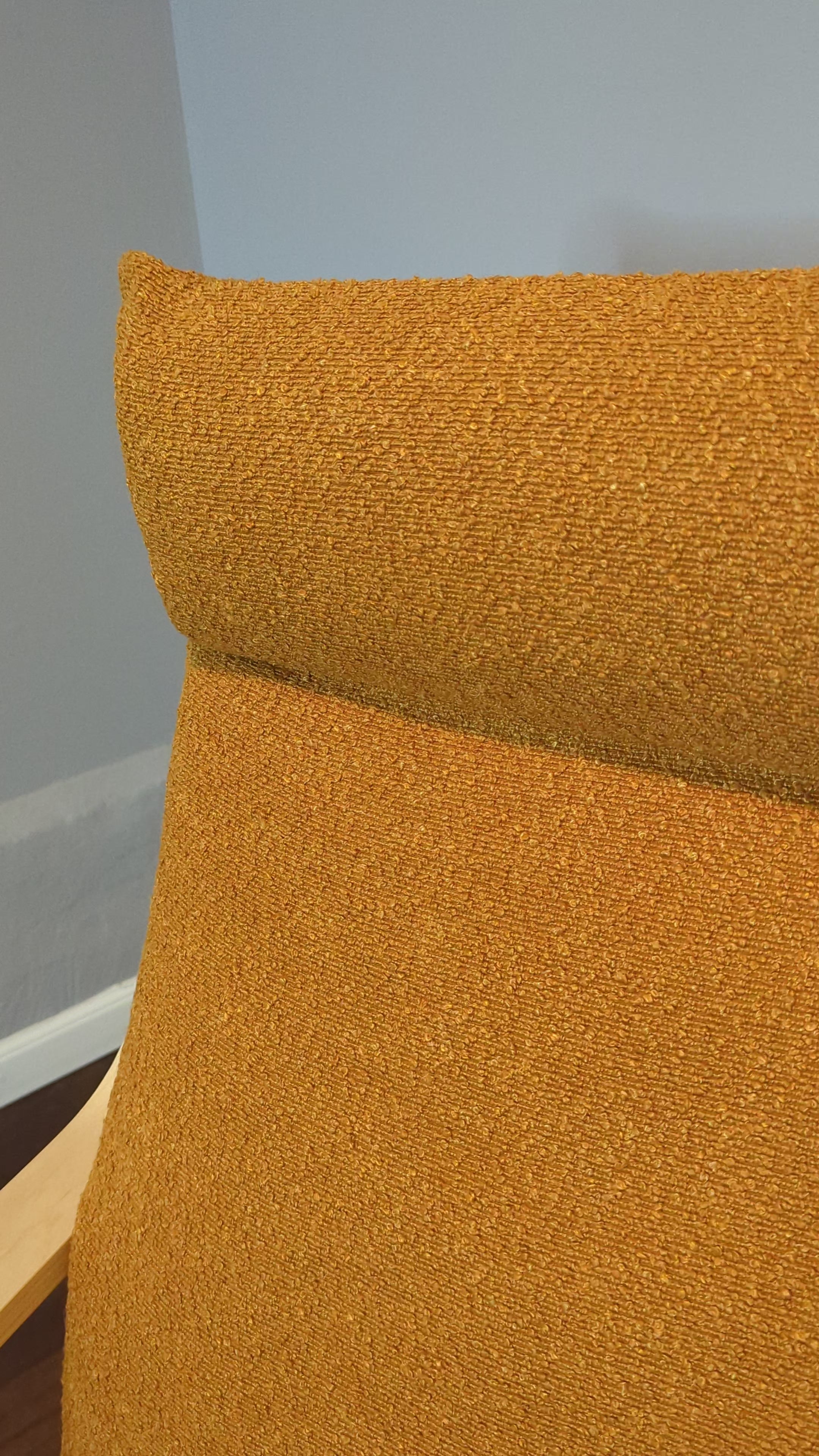 Boucle Sherpa Cinnamon Chair and Footstool Covers, Compatible with IKEA Poang