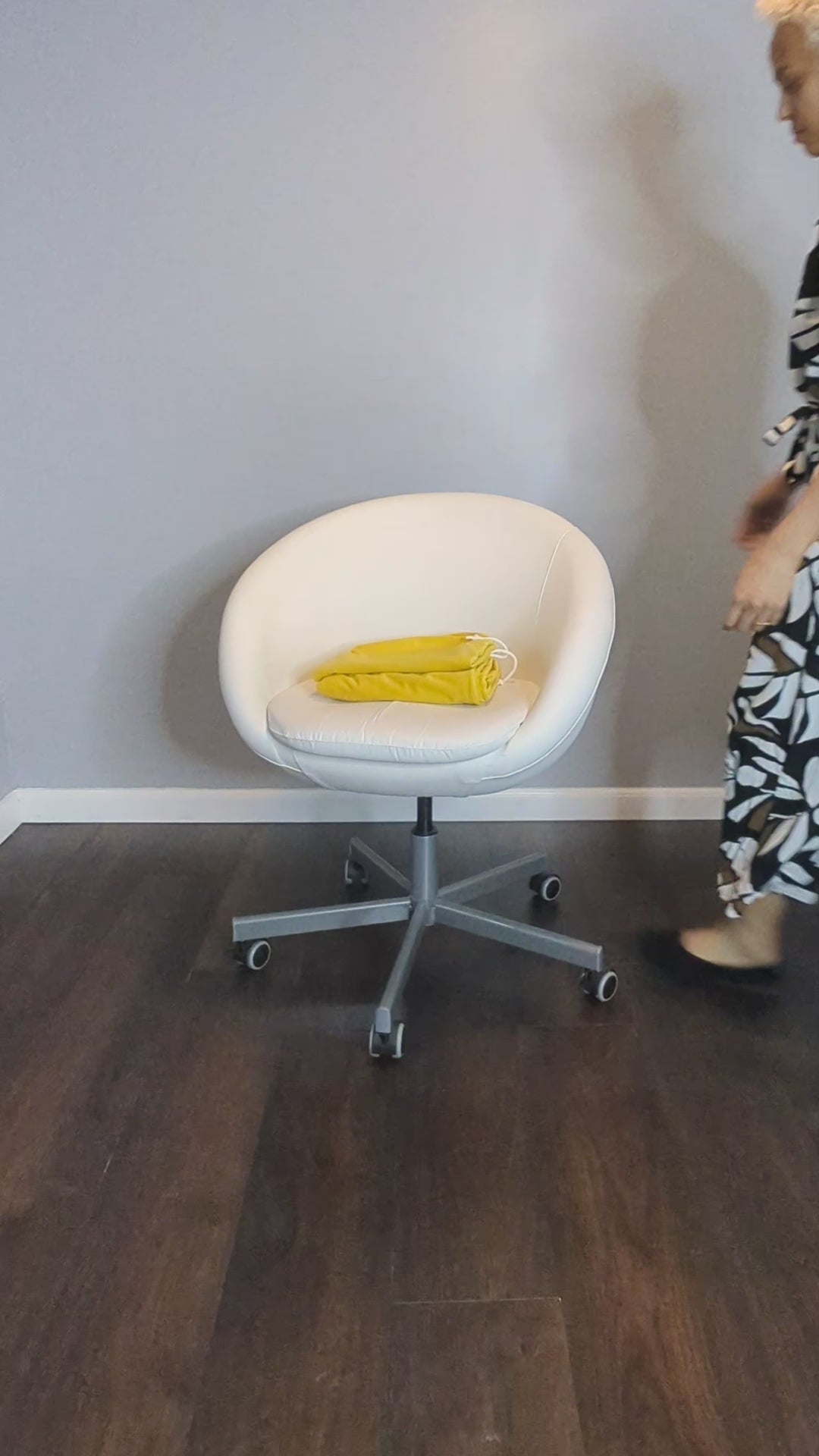 Bright Yellow Velvet IKEA Skruvsta Chair Cover | Clearance Sale