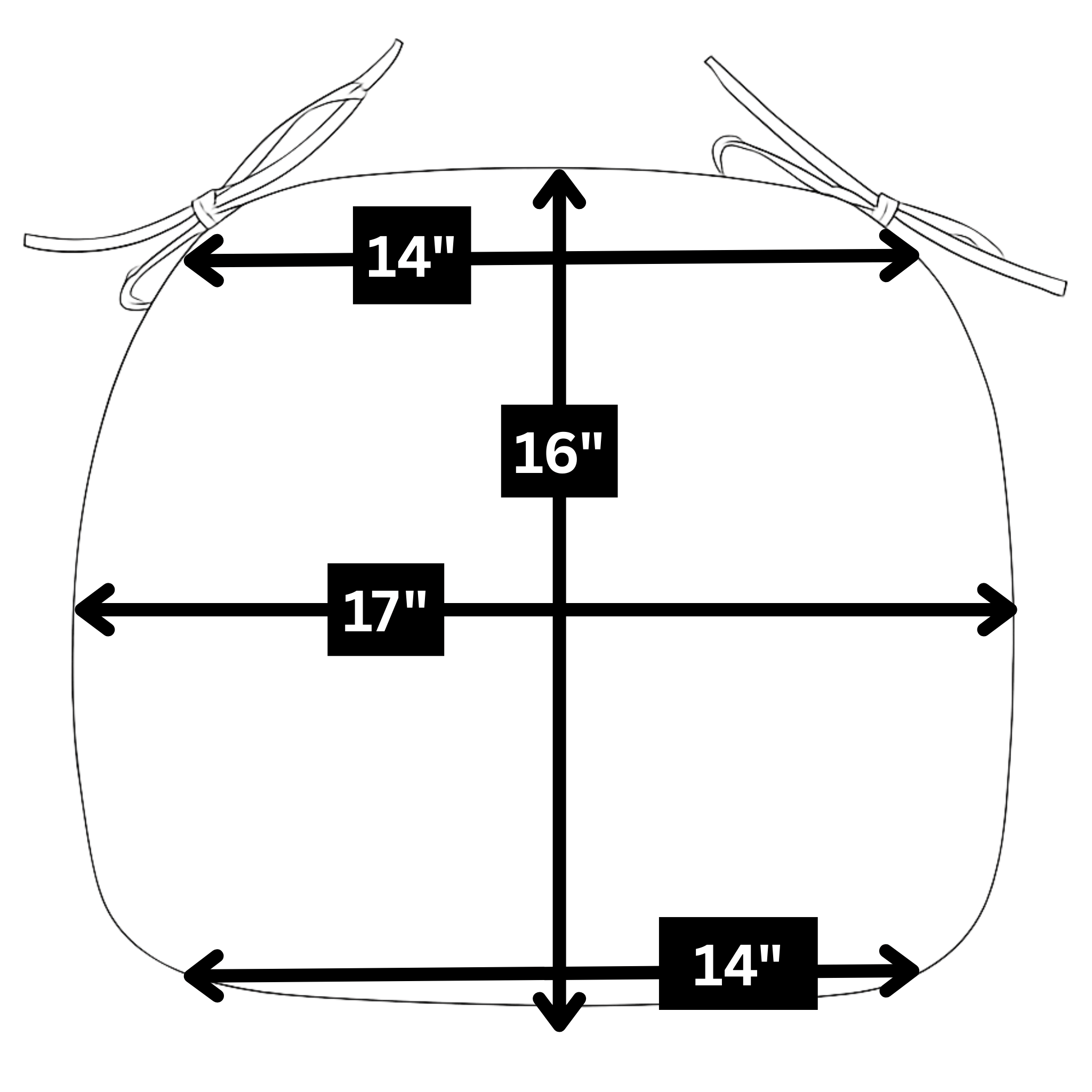 Rockin Cushions 23p_po_generated "U-Shape Chair Pads (x2)"