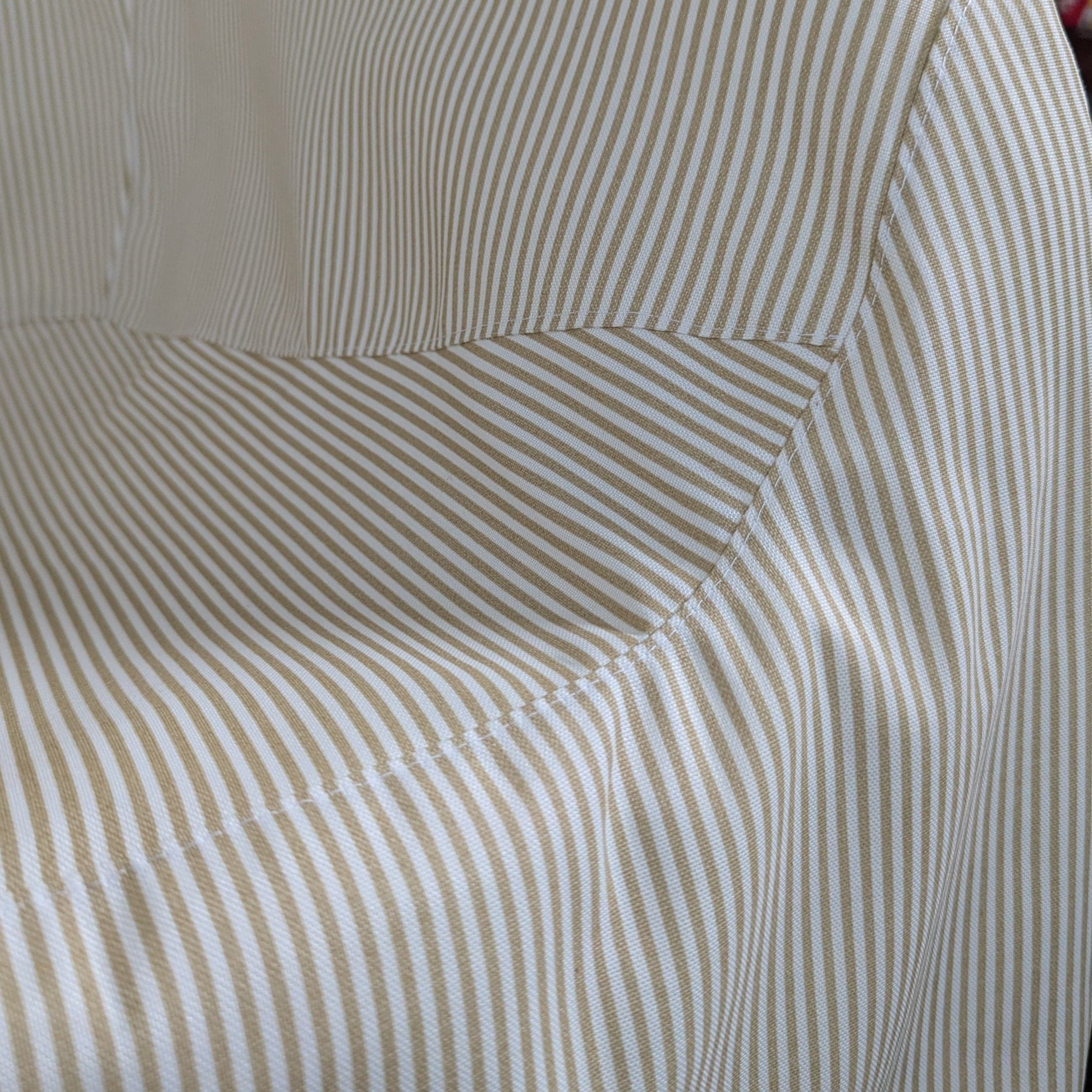 Rockin Cushions Beige Stripe Slipcover for IKEA Skarpo Chair – Custom-Fit Outdoor Seat Cover