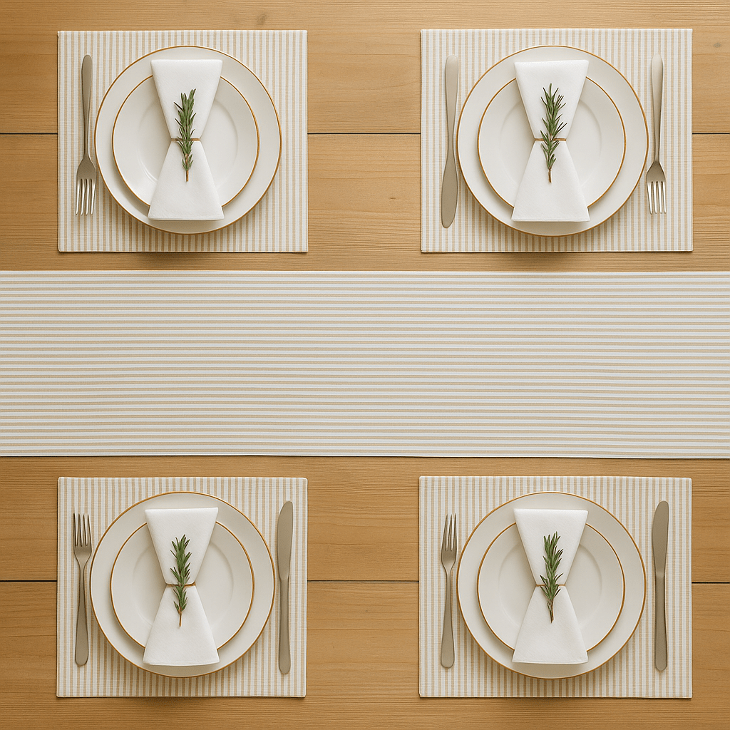 Rockin Cushions Custom Beige Stripe Outdoor Cushion Slipcover – Design Your Own