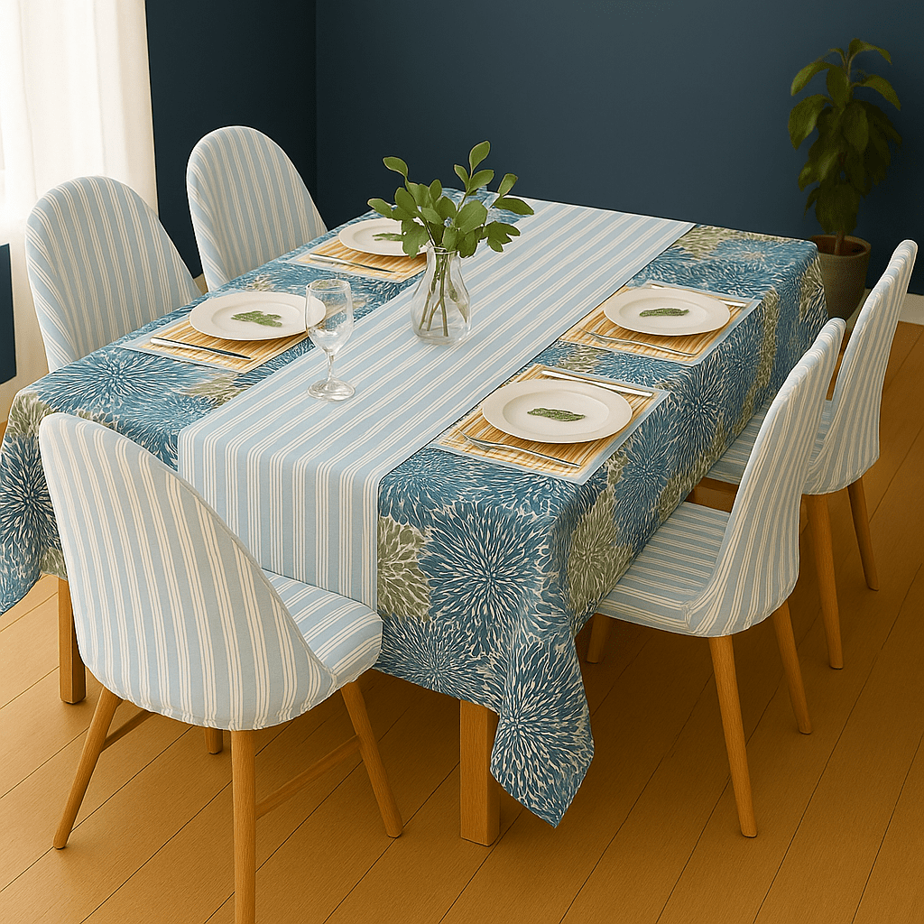 Rockin Cushions Custom Blue Stripe Outdoor Cushion Slipcover – Design Your Own