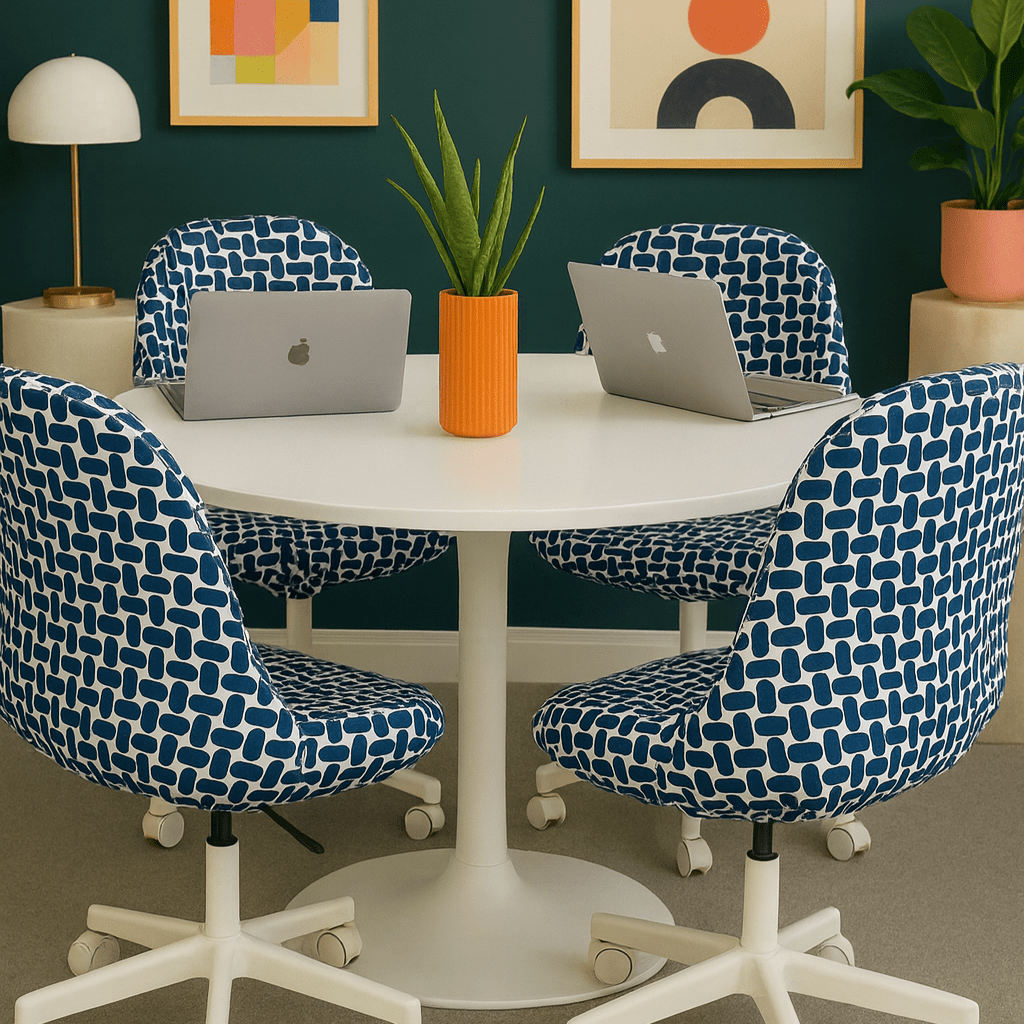 Rockin Cushions Custom Design Your Own – IKEA Armless & Windsor Back Chair Covers, Made with Your Choice of Fabric