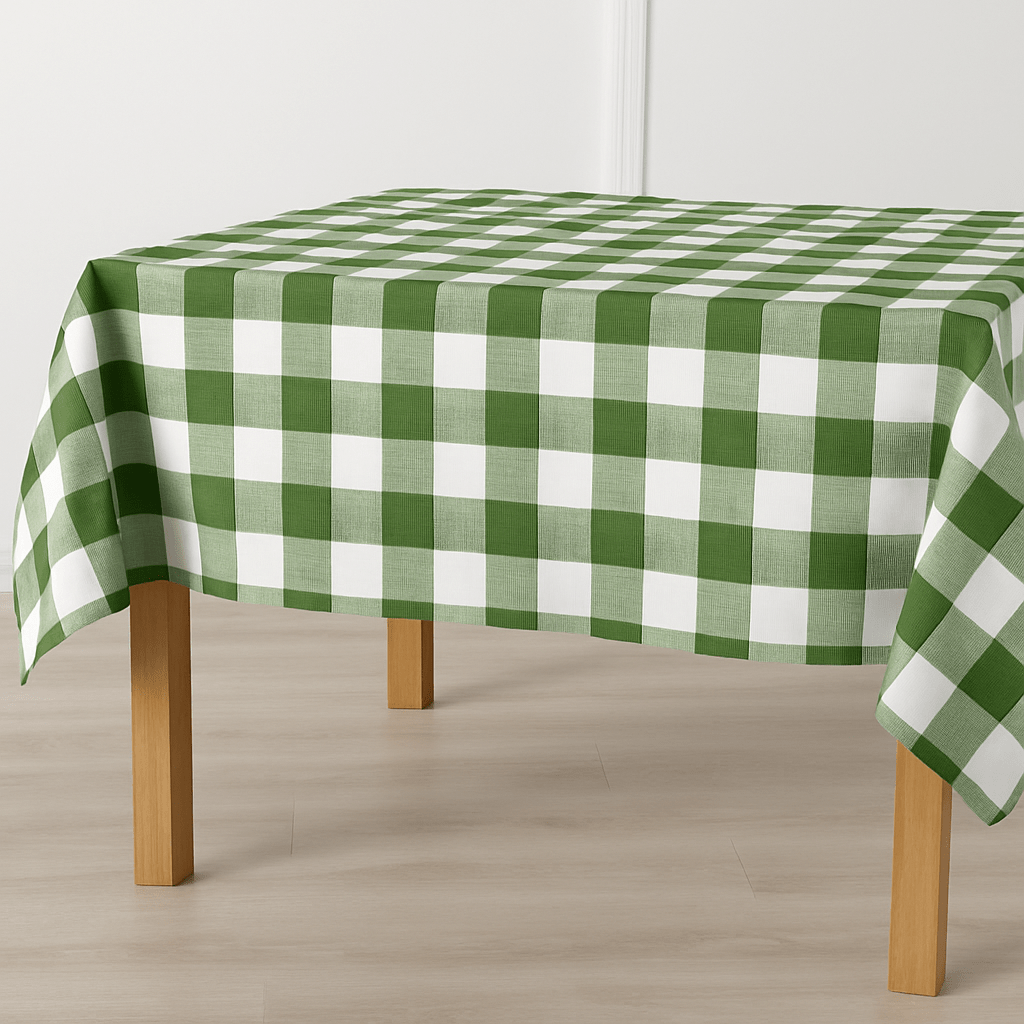 Rockin Cushions Custom Green Check Outdoor Cushion Slipcover – Design Your Own