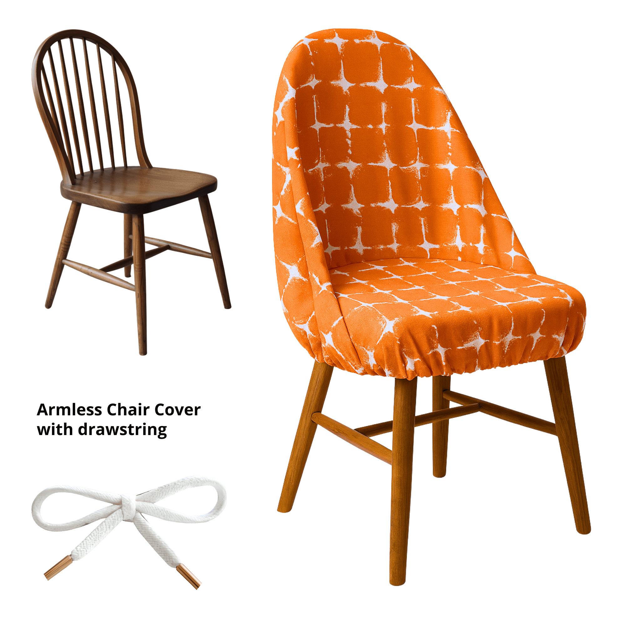 Rockin Cushions Custom Orange Neptune Outdoor Cushion Slipcover – Design Your Own