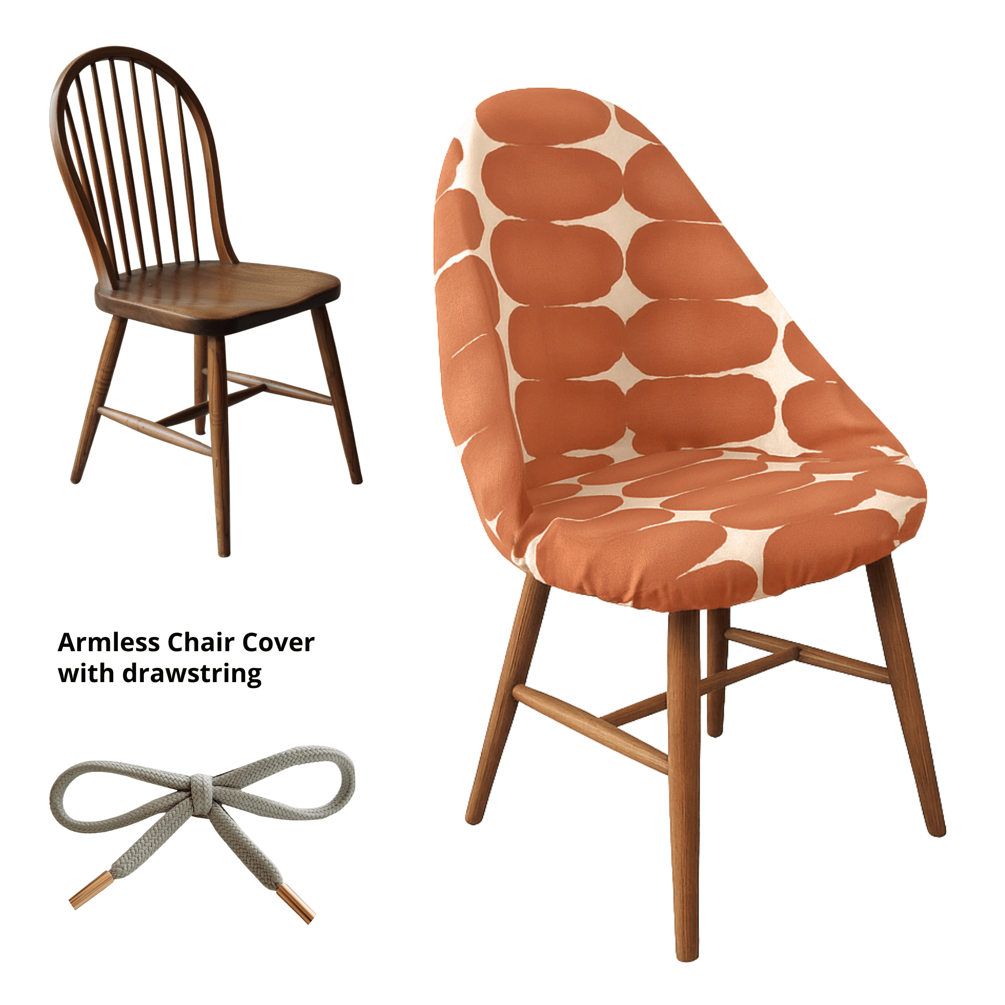 Rockin Cushions Custom Terracotta Shibori Outdoor Cushion Slipcover – Design Your Own