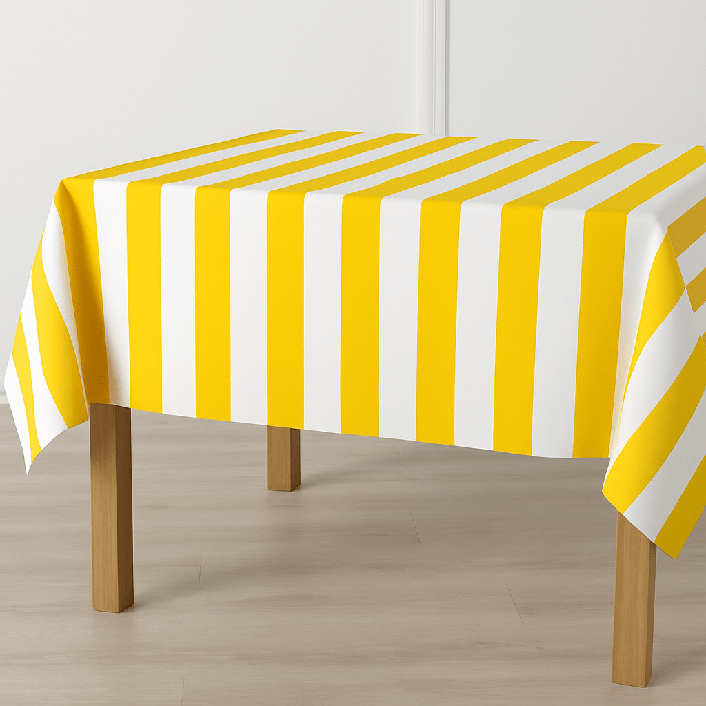Rockin Cushions Custom Yellow and White Stripe Outdoor Cushion Slipcover – Design Your Own