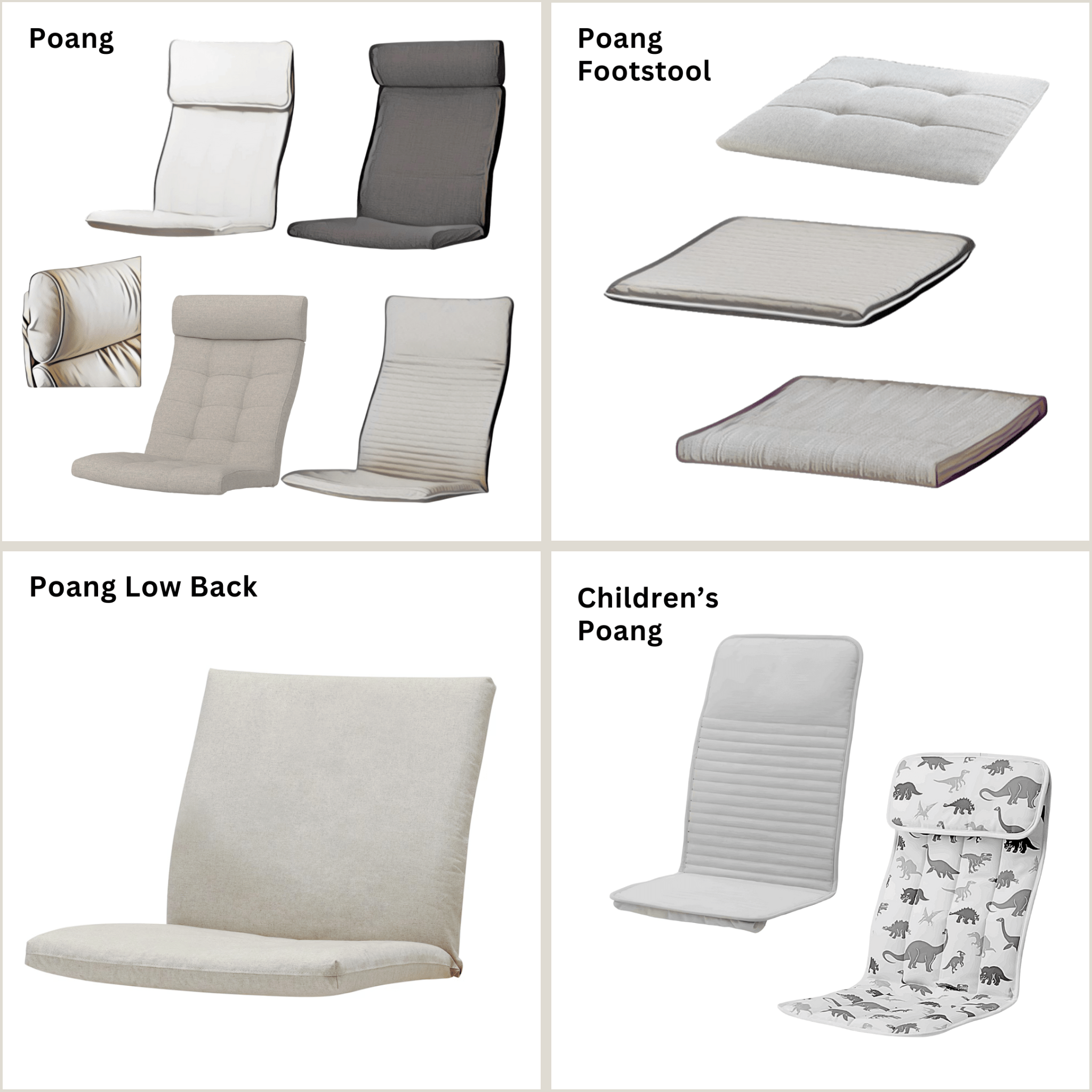 Rockin Cushions Design Your Own – Slipcovers Made with Your Choice of Fabric