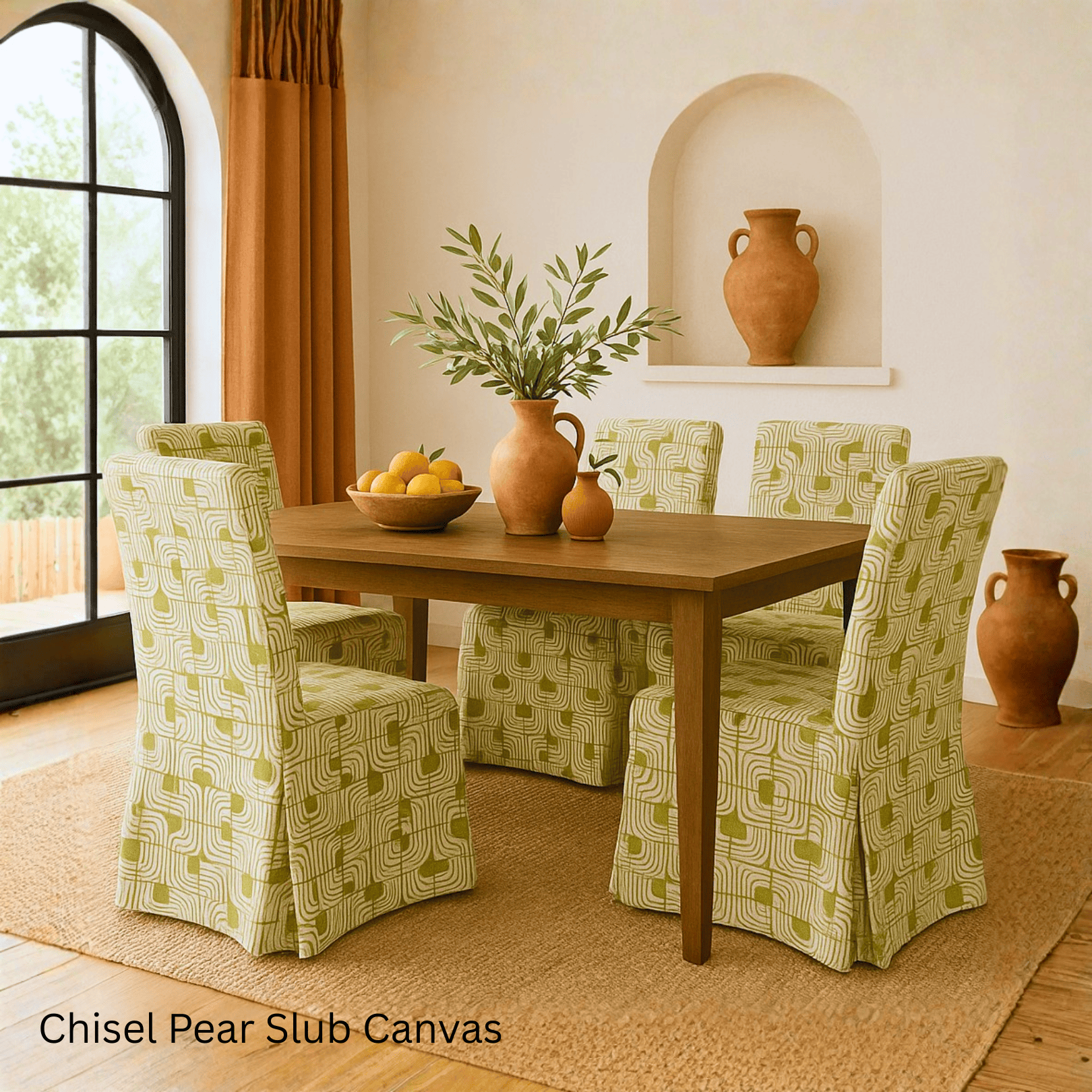 Rockin Cushions Dining_Chair_Cover Design Your Own – Set of 2 Henriksdal Chair Covers – Made in Your Choice of Fabric