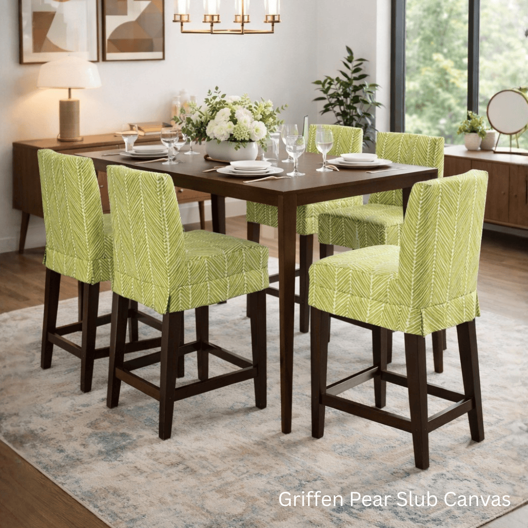 Rockin Cushions Dining_Chair_Cover Design Your Own – Set of 2 Henriksdal Chair Covers – Made in Your Choice of Fabric