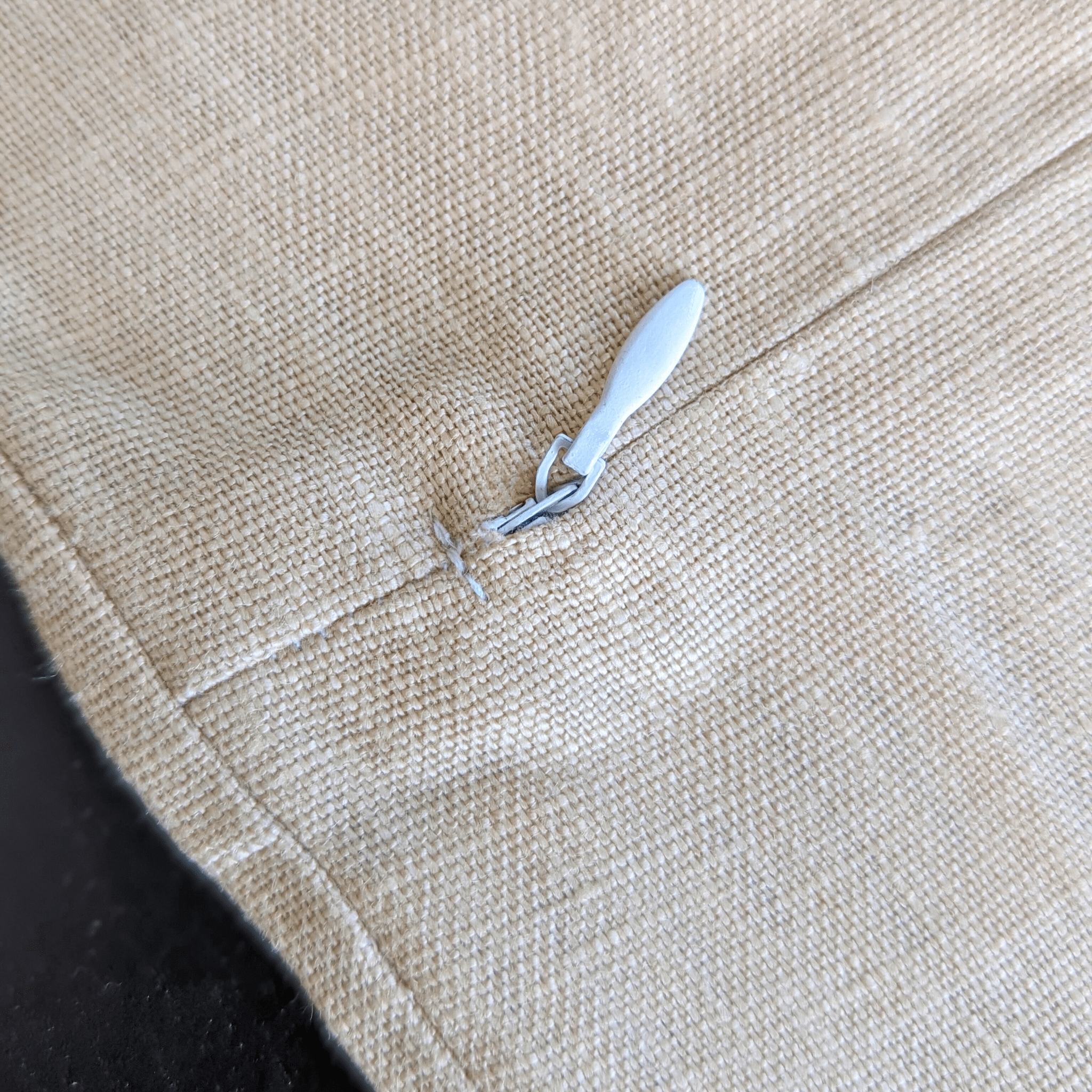 Rockin Cushions IKEA Adult Poang Beige European Linen Chair and Footstool Slip Covers, Compatible with IKEA Poang