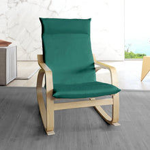 Load image into Gallery viewer, Rockin Cushions IKEA Adult Poang IKEA POÄNG Chair and Ottoman Covers, Velvet Forest Green