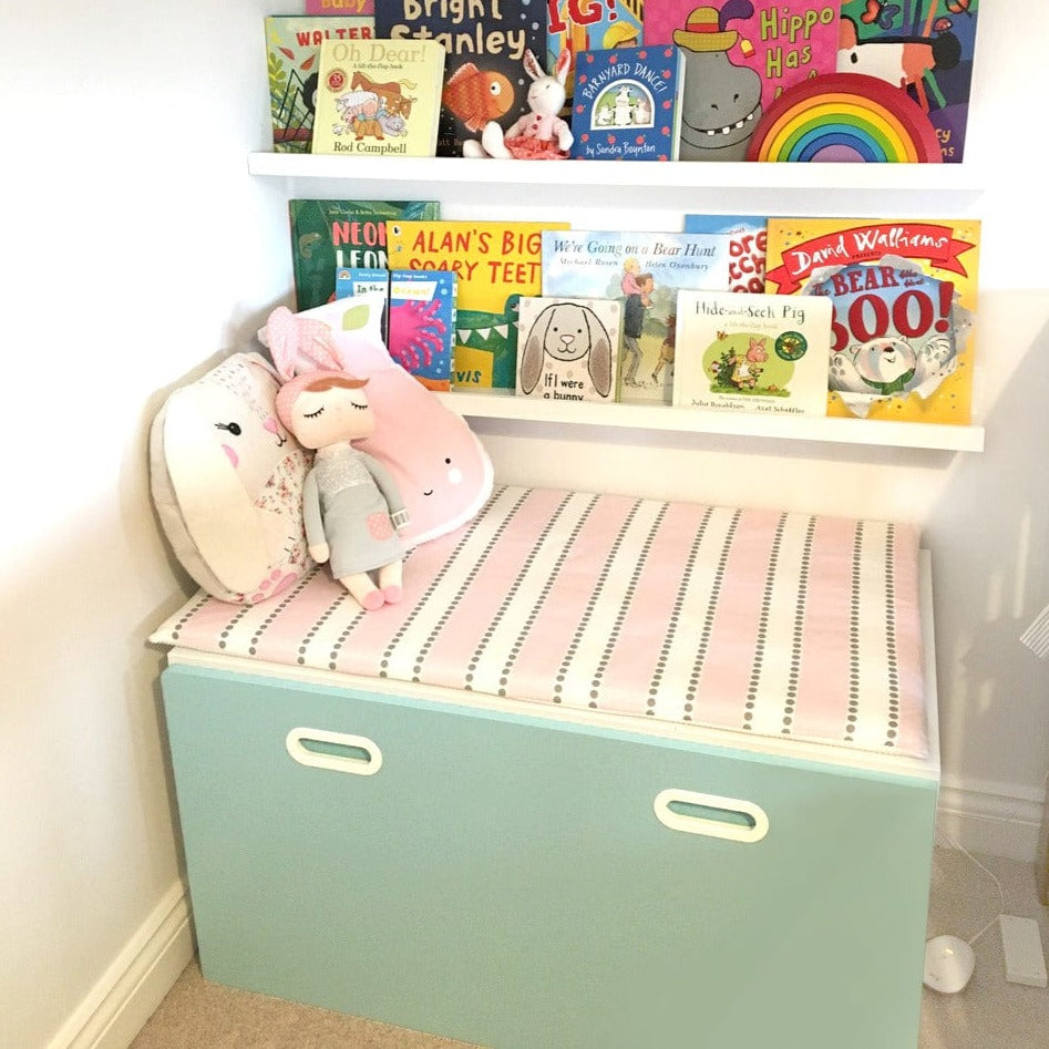 Rockin Cushions IKEA Bench Pad IKEA Bench Pad Covers - Colorful Non-Slip Mix Pack for Kids Reading Nook & Window Seats