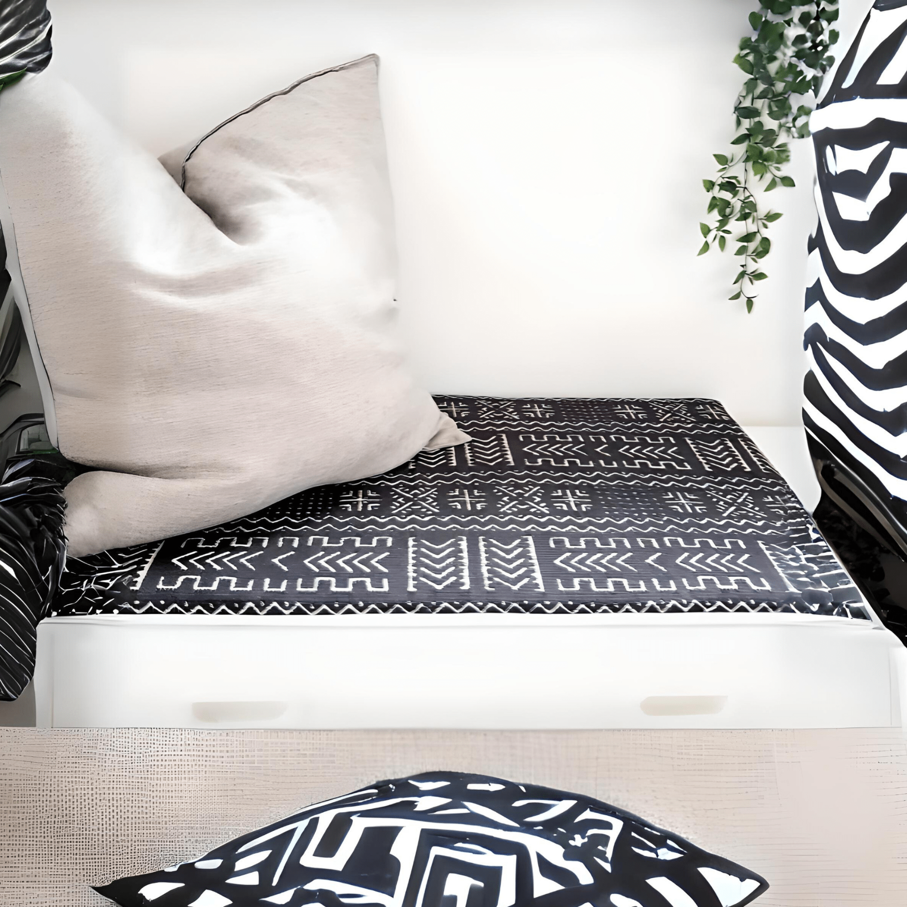 Rockin Cushions IKEA Bench Pad IKEA Bench Pad Covers - Colorful Non-Slip Mix Pack for Kids Reading Nook & Window Seats